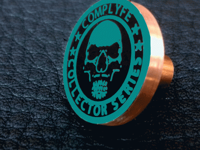 COMP LYFE (コンプライフ)BUTTON Collector Series Black/Tiffany Blue Copper