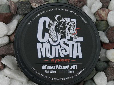 COIL MONSTA(コイルモンスター）Kanthal（カンタル）Flat wire 0.3×0.1mm～0.6×0.1mm 30ft