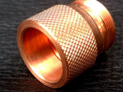 Comp Lyfe(コンプライフ) Button Housing Diamond Knurl Copper