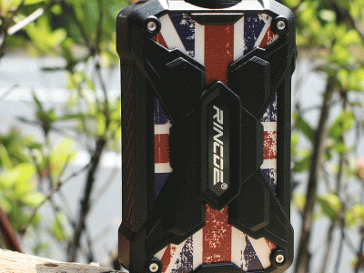 Rincoe(リンコー) Mechman(メックマン)TC Box Mod 228W SteelWing Union Flag Black